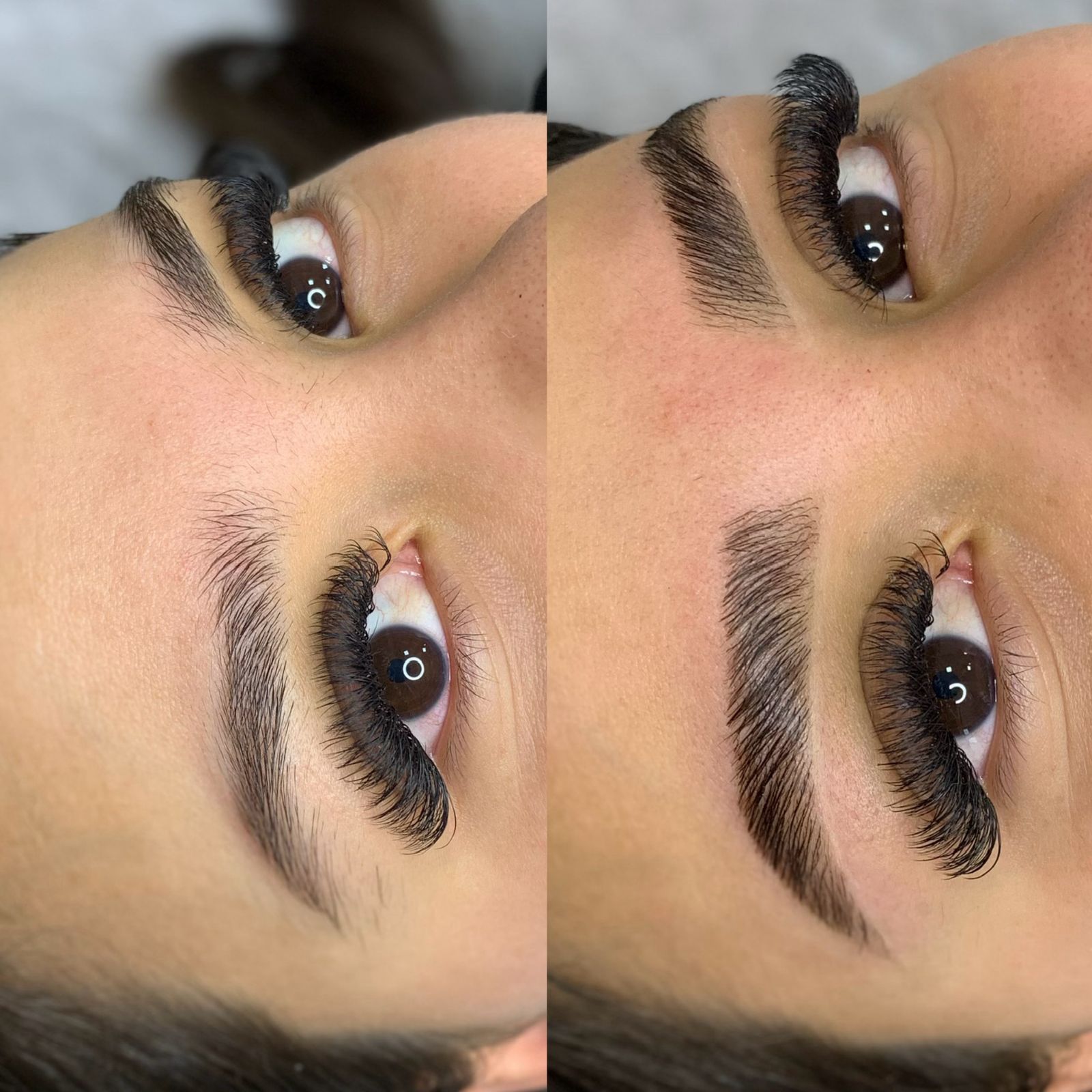 Resultado de design de sobrancelhas em close